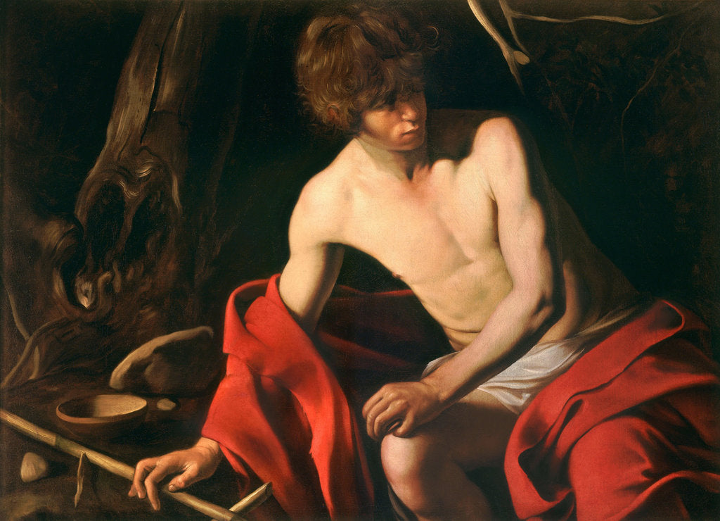 Detail of Saint John the Baptist in the Wilderness, ca 1604 by Anonymous