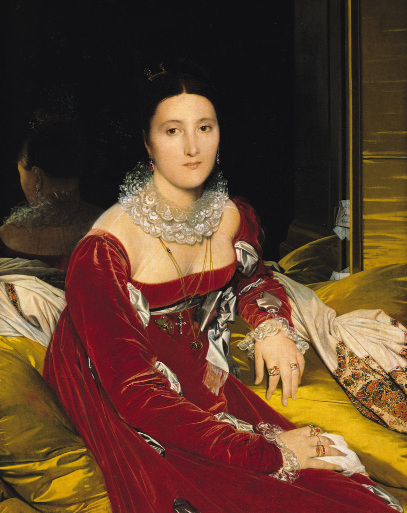 Detail of Portrait of Madame de Senonnes, 1814 by Anonymous