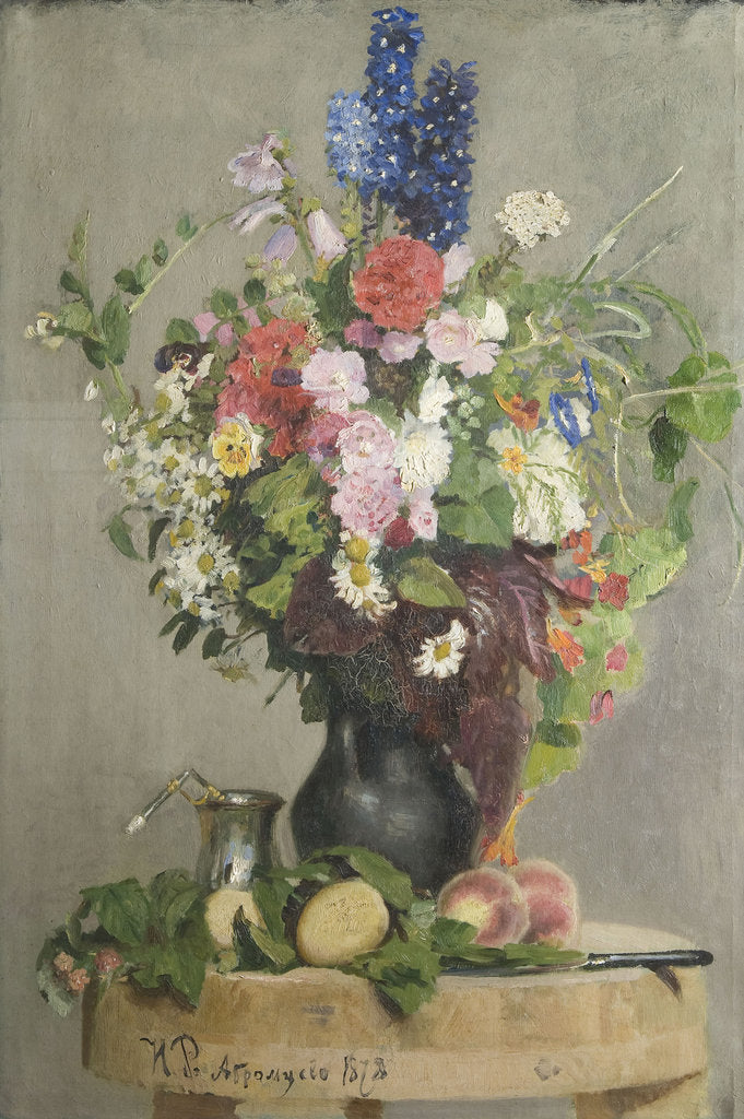 Detail of Bunch of Flowers, 1878 by Anonymous