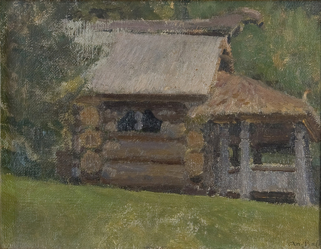 Detail of Abramtsevo. The Hut on Chicken Legs, End of 1880s by Anonymous