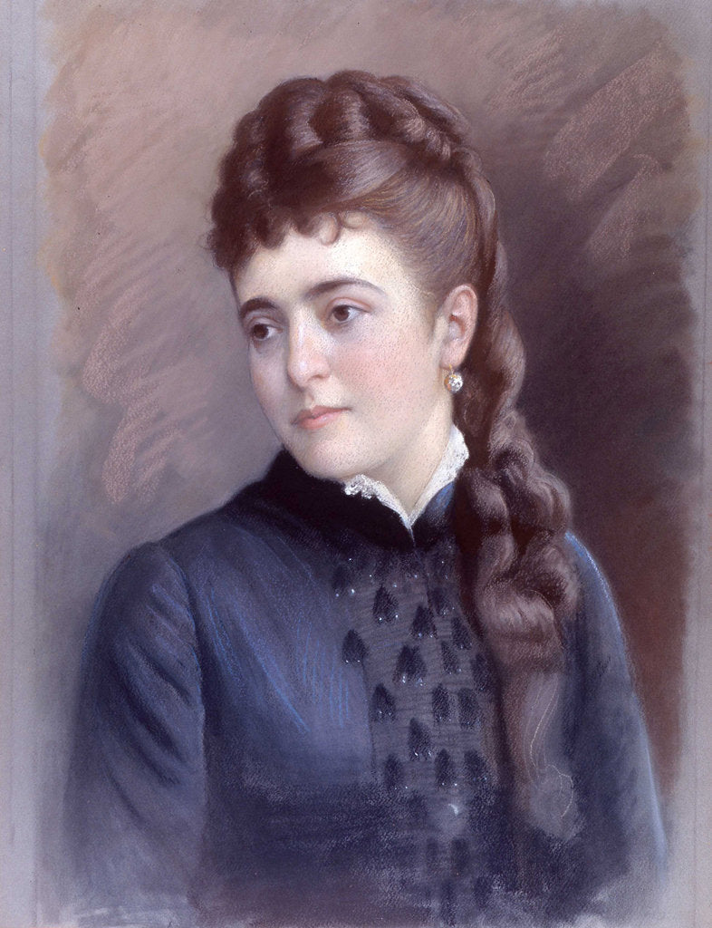 Detail of Portrait of Adelina Patti, 1863 by Anonymous