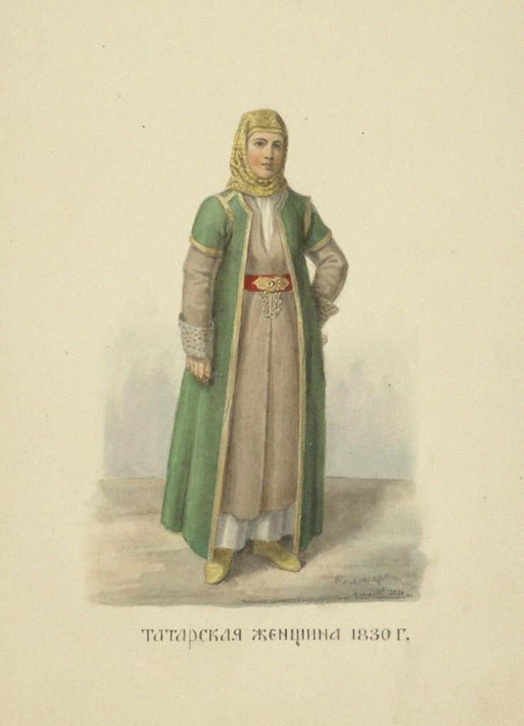 Detail of Kazan Tatar Woman of 1830 by Anonymous