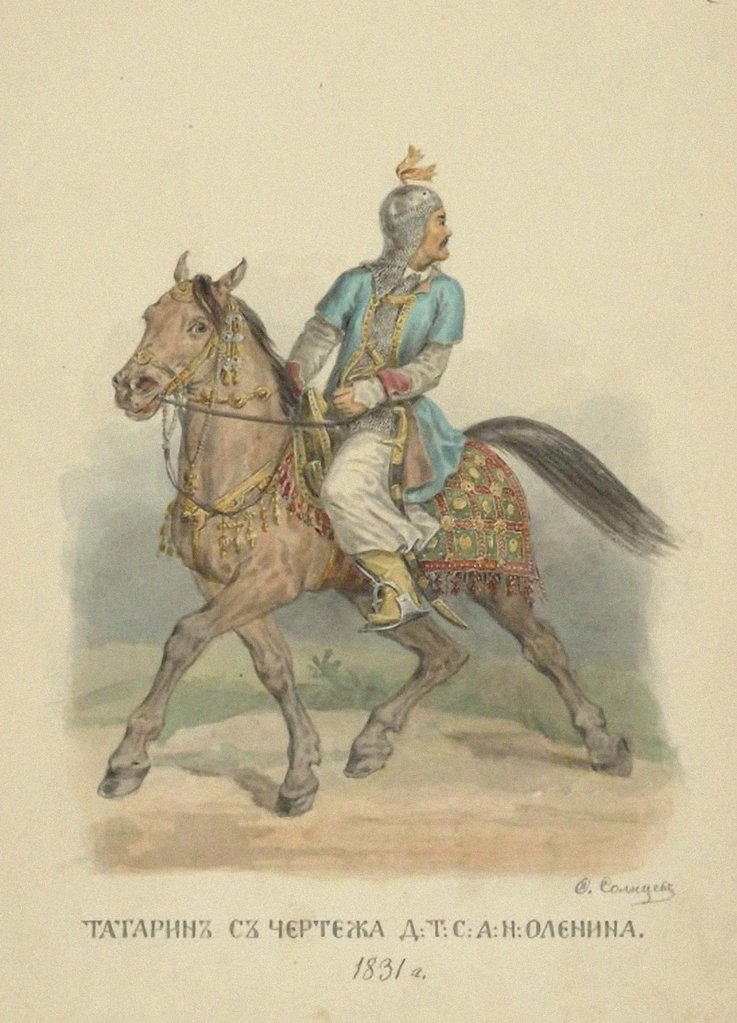 Detail of Tatar Man of 1831 by Anonymous
