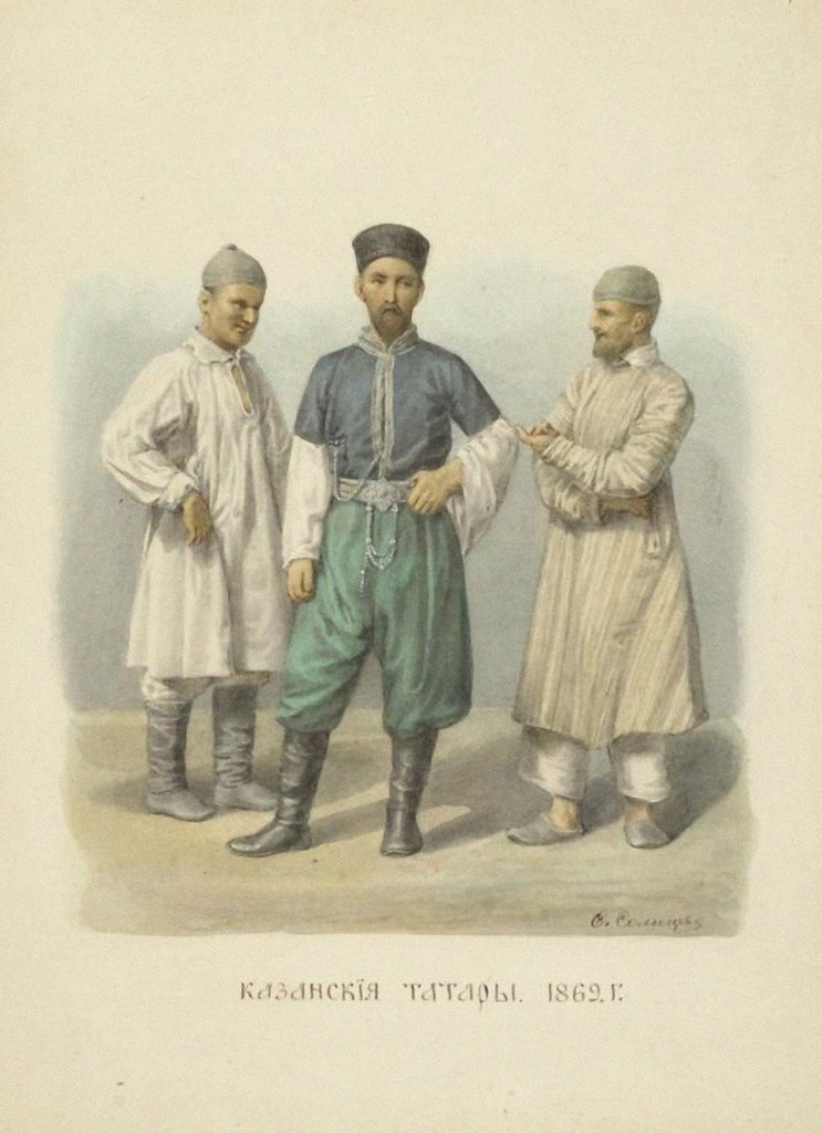 Detail of Kazan Tatars of 1869 by Anonymous