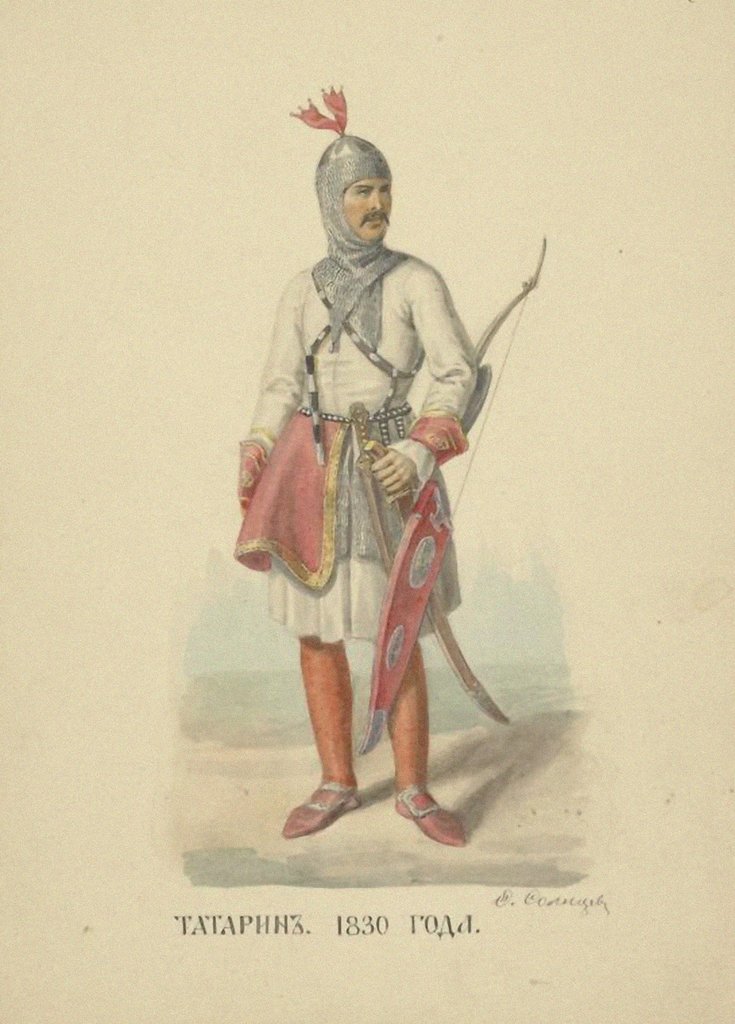 Detail of Tatar Man of 1830 by Anonymous