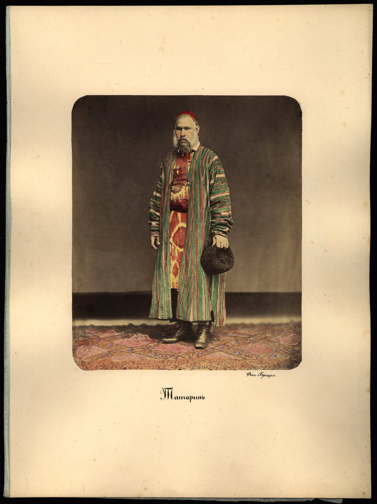 Detail of Kazan Tatar Man, 1872 by Anonymous