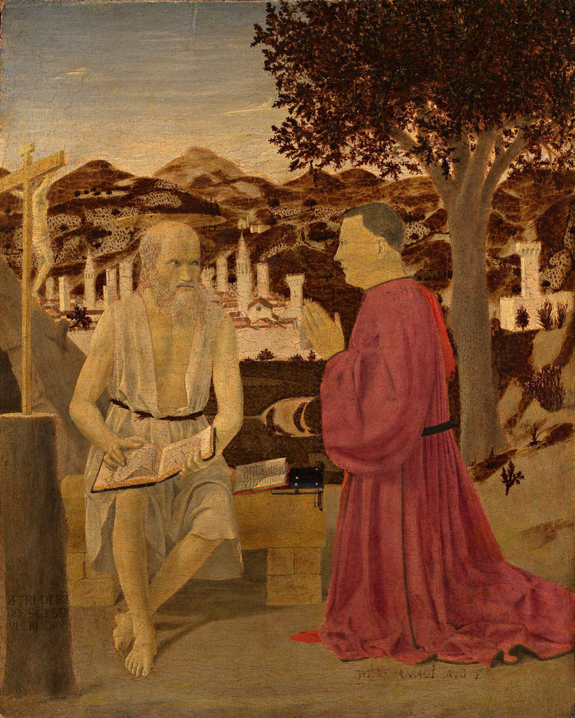 Detail of Saint Jerome and a Donor, 1451 by Anonymous