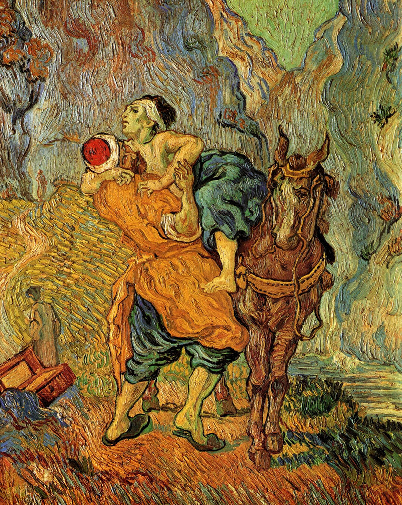 Detail of The Good Samaritan (after Delacroix), 1890 by Anonymous