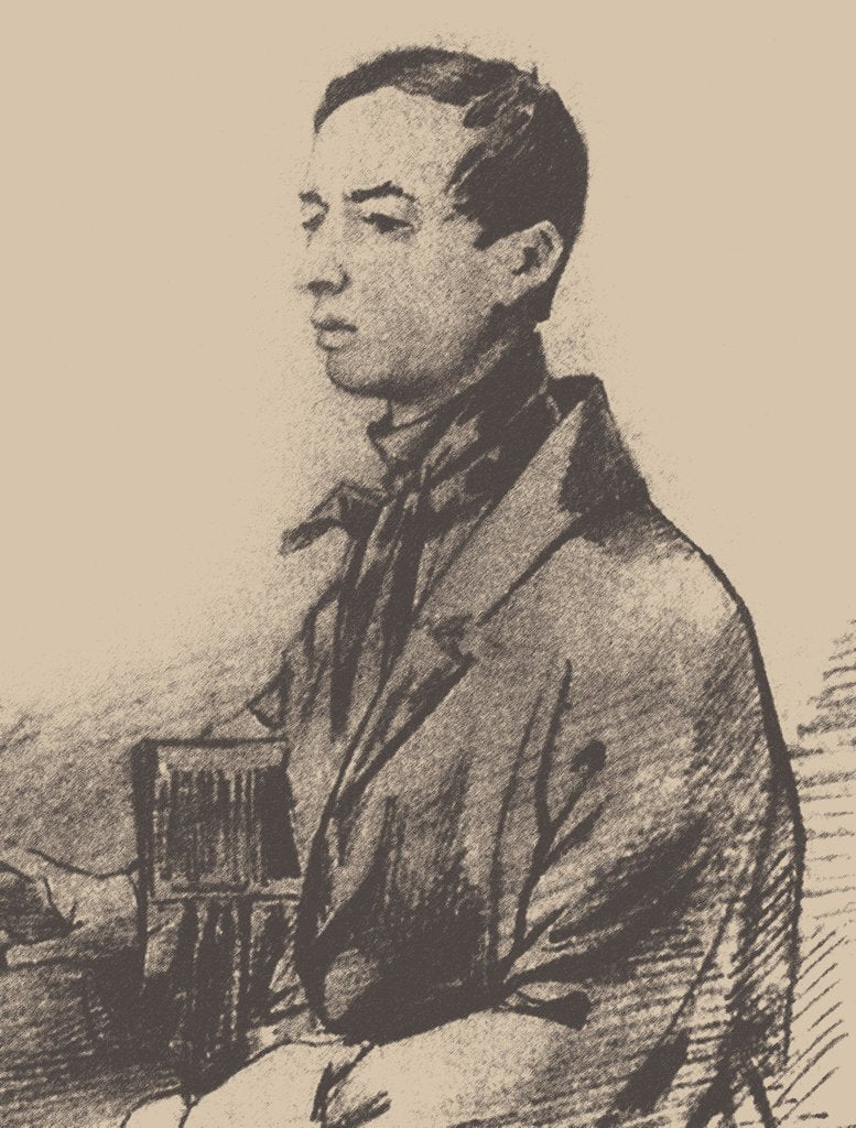 Detail of Valerian Nikolayevich Maykov, 1840s by Anonymous