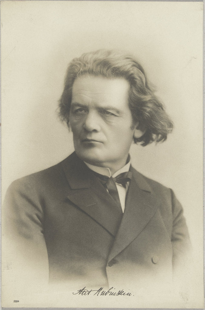 Detail of Portrait of the composer Anton Rubinstein, c. 1880 by Anonymous