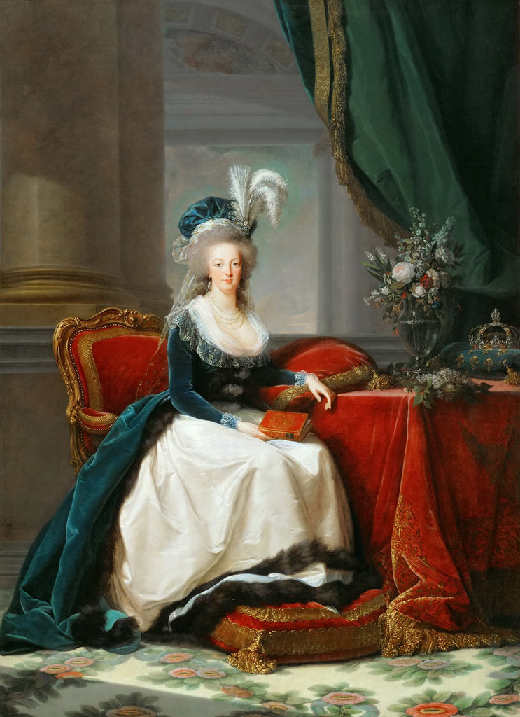 Detail of Portrait of Queen Marie Antoinette of France, ca 1788 by Anonymous