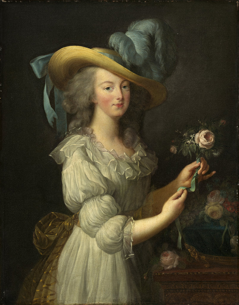 Detail of Portrait of Queen Marie Antoinette of France, after 1783 by Anonymous