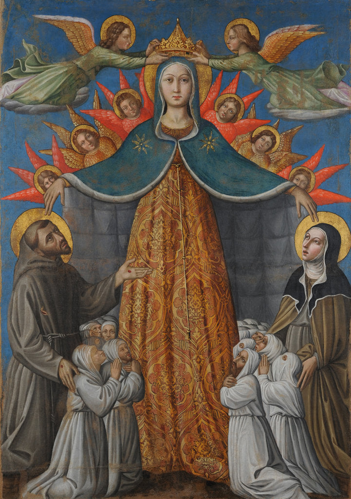 Detail of Madonna della Misericordia (Madonna of Mercy), 1462 by Anonymous