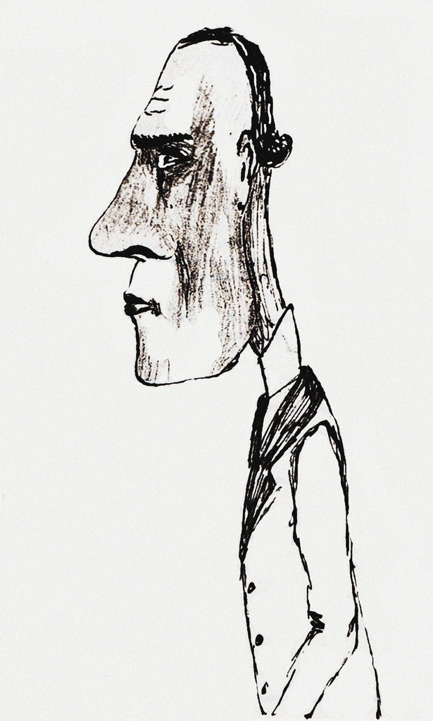 Detail of Self-caricature, Mid of 1930s by Anonymous