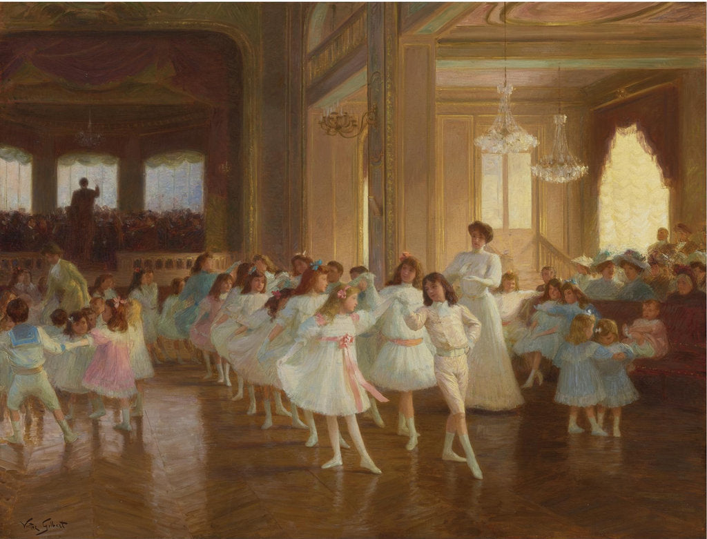 Detail of The Childrens Dance Recital at the Casino de Dieppe, by Anonymous