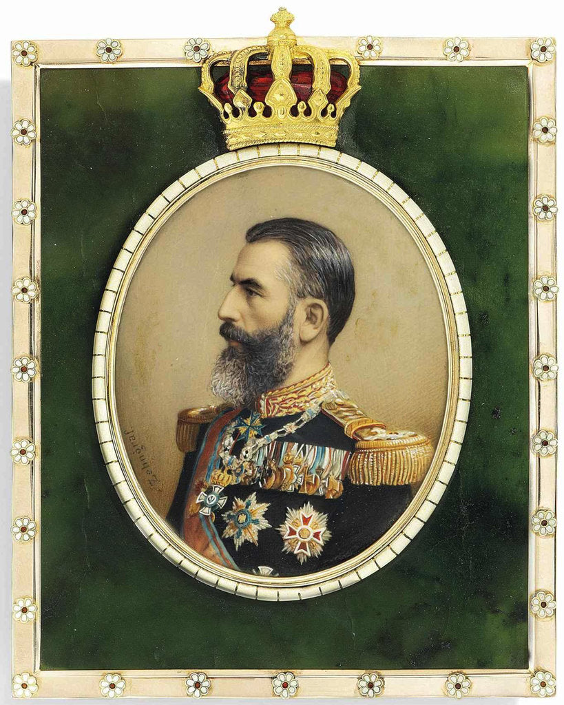 Detail of Portrait of King Carol I of Romania, by Anonymous