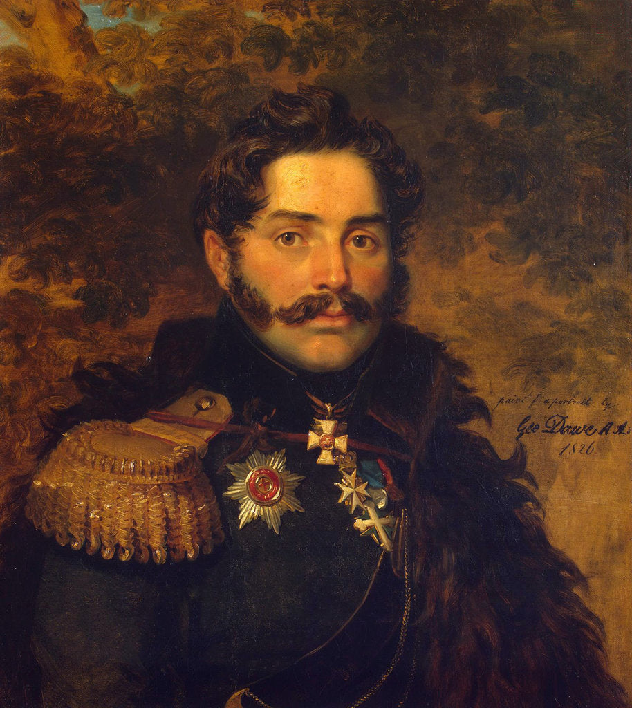 Detail of Portrait of General Count Alexander Fyodorovich Shcherbatov, 1826 by Anonymous