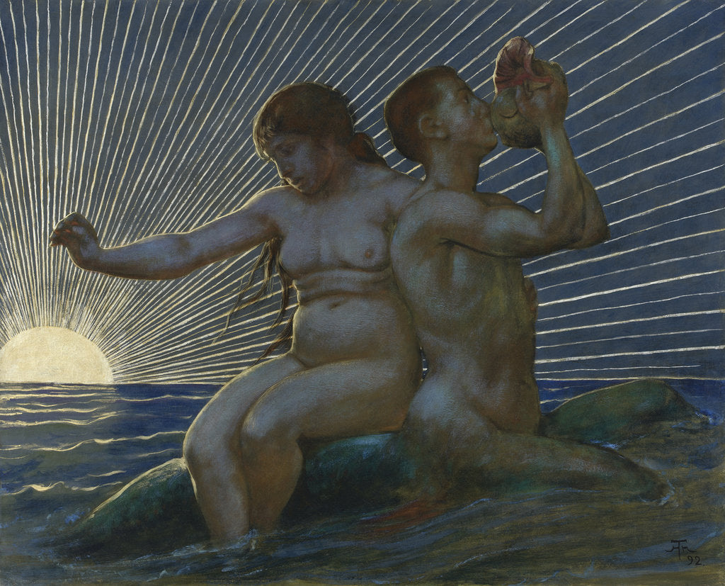 Detail of Triton and Nereid, 1892 by Anonymous