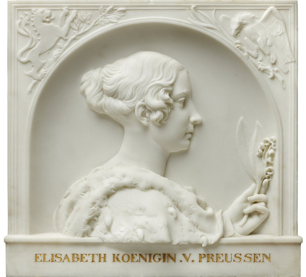 Detail of Elisabeth, Queen of Prussia, 1841 by Anonymous