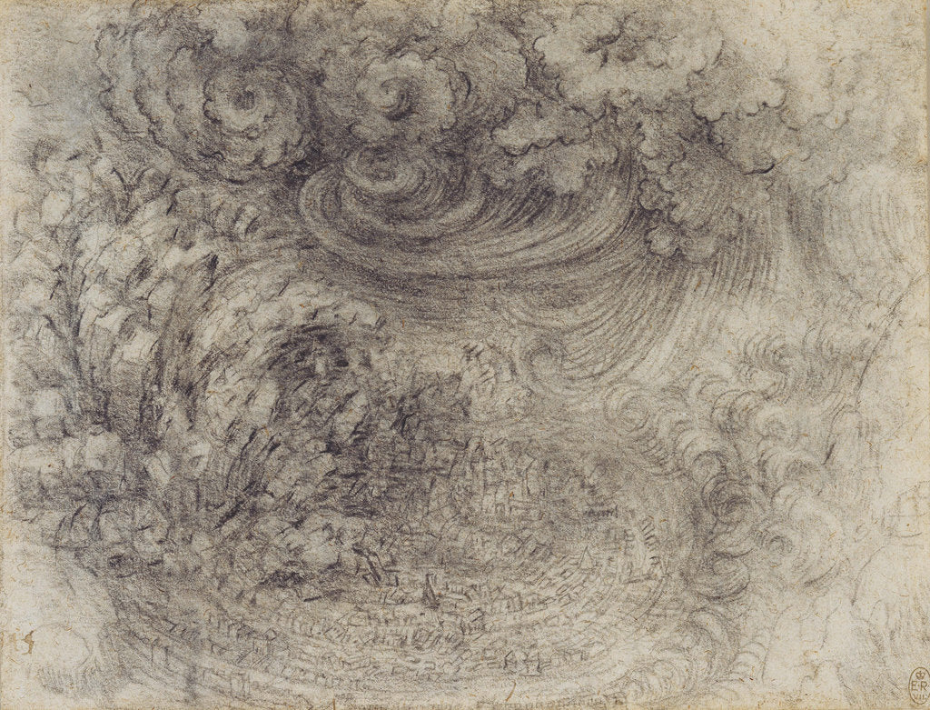 Detail of A deluge, ca 1517 by Anonymous