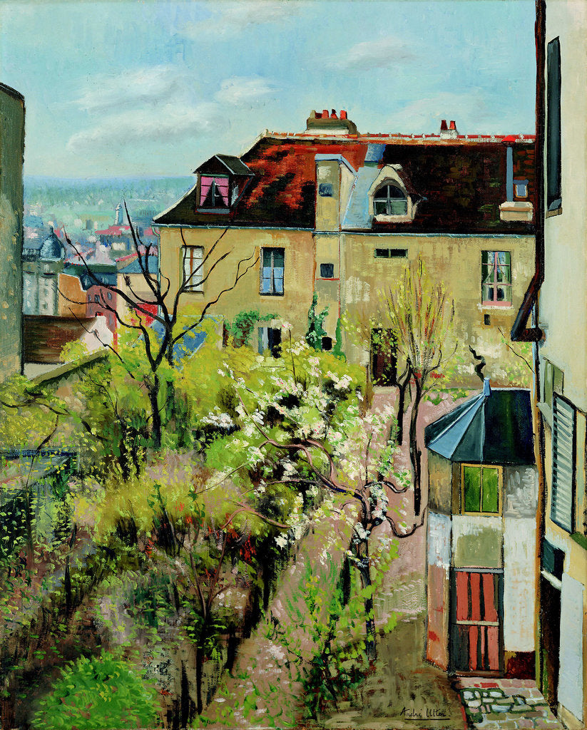 Detail of Jardin de la maison dUtrillo, 1913 by Anonymous