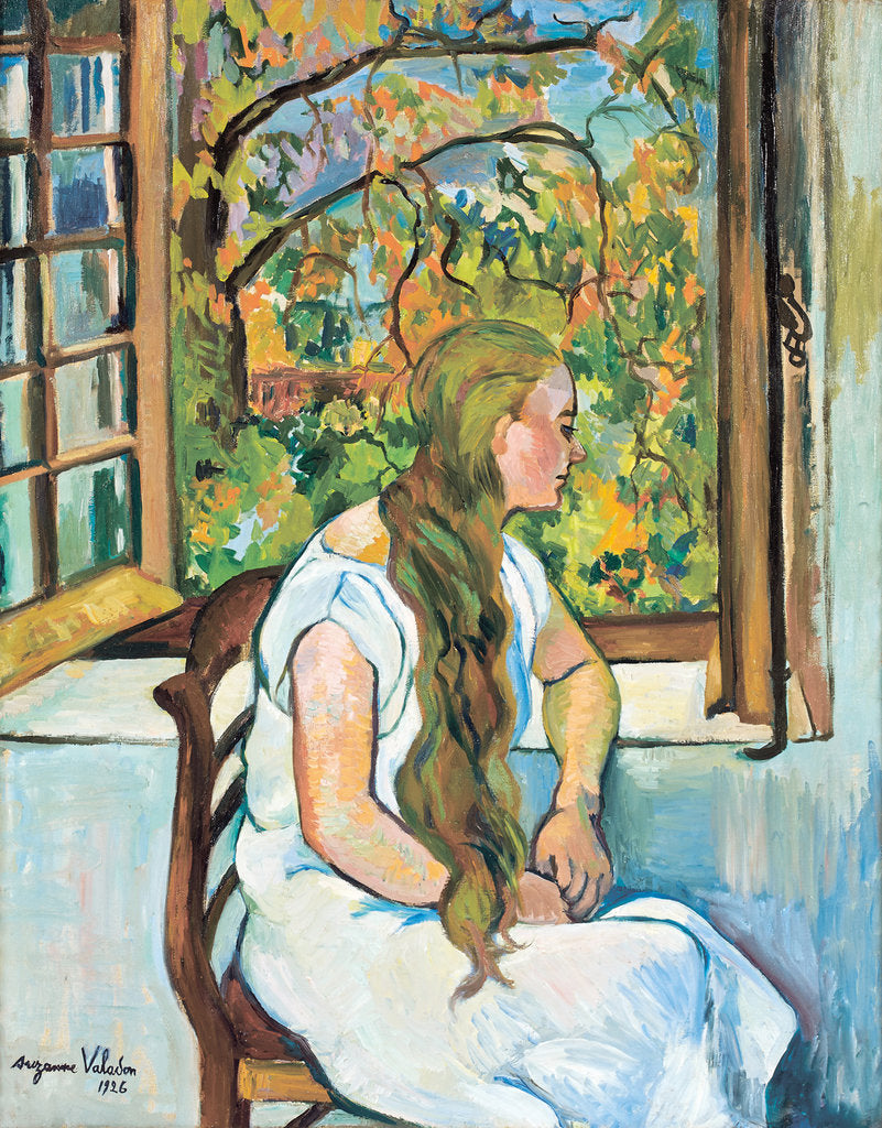Detail of Germaine Utter at her window, 1926 by Anonymous