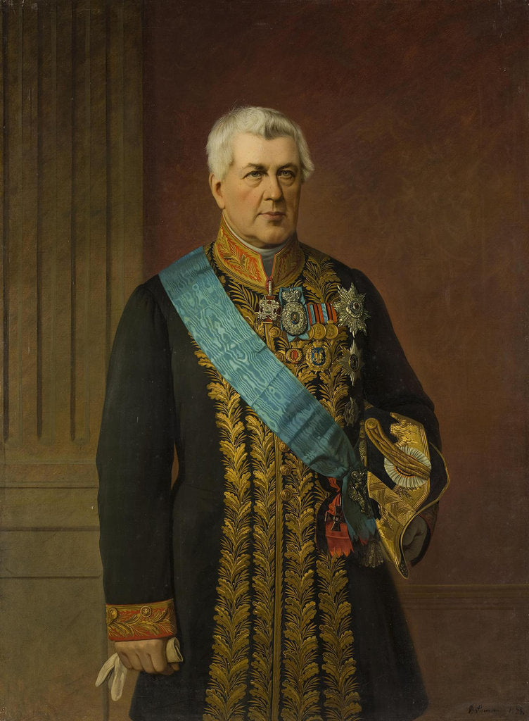 Detail of Portrait of Count Viktor Nikitich Panin, Minister of Justice, 1875 by Anonymous