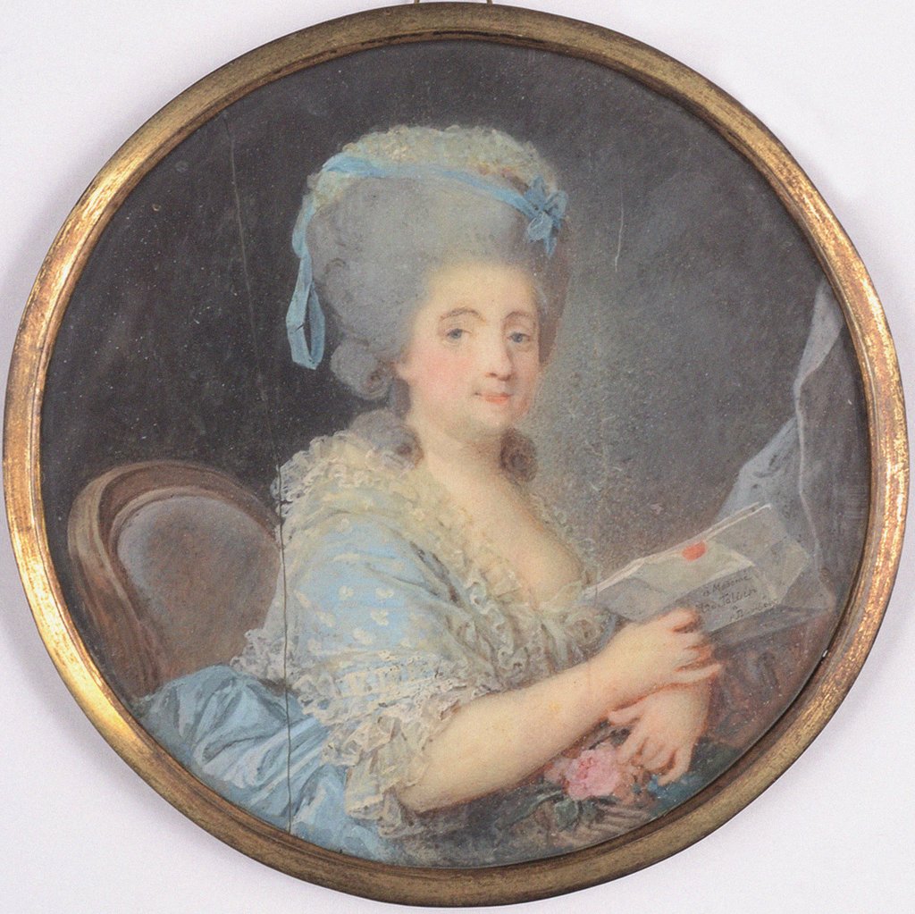 Detail of Portrait of Maria Stepanovna Talyzina, née Apraxina, 1781-1783 by Anonymous