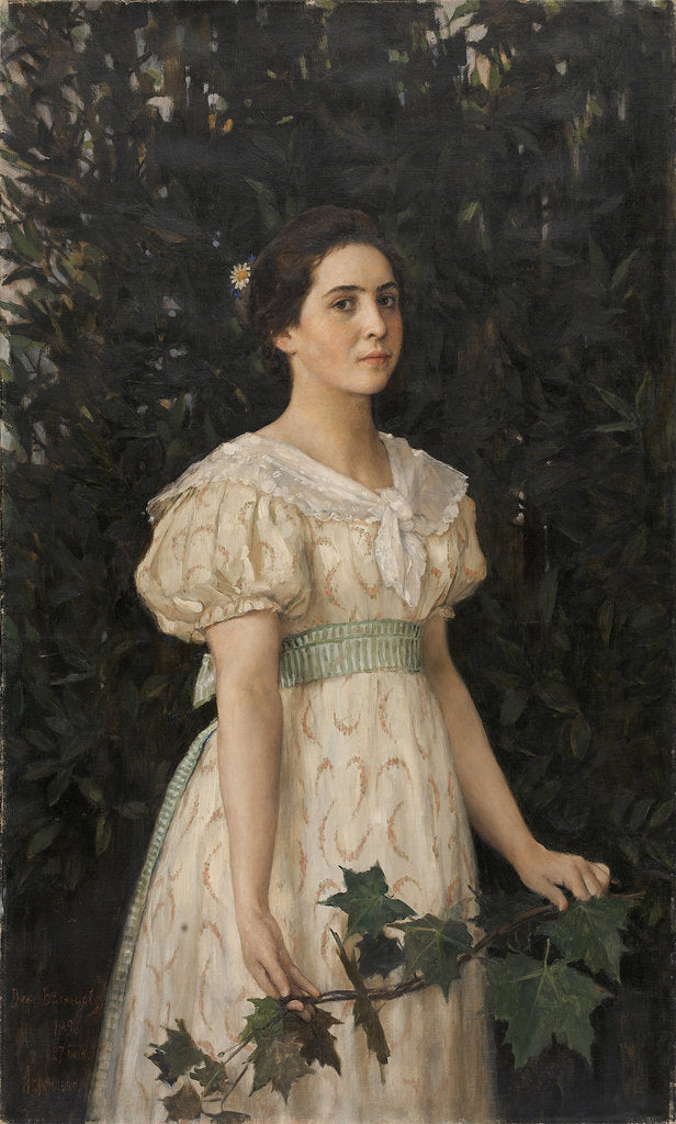 Detail of Portrait of Vera Savvishna Mamontova, 1896 by Anonymous