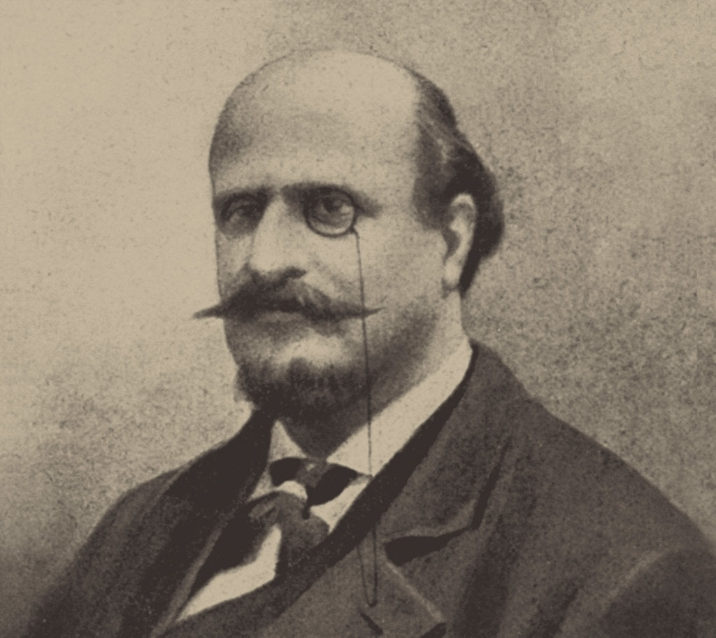 Detail of Portrait of the opera librettist Temistocle Solera, by Anonymous