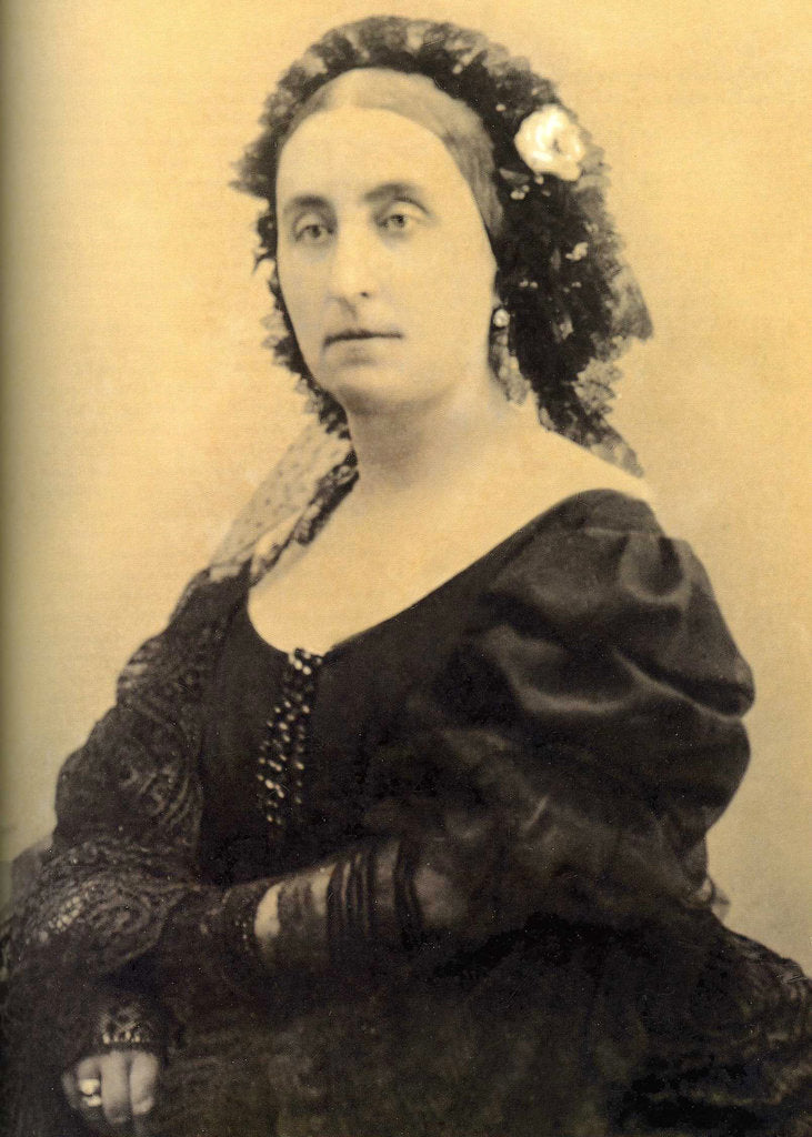Detail of Portrait of Giuseppina Strepponi, 1877 by Anonymous