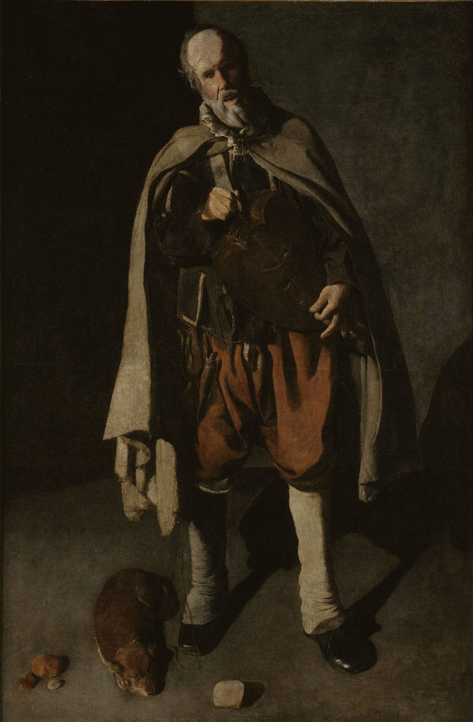 Detail of The Hurdy-Gurdy Player with a Dog, ca 1625 by Anonymous