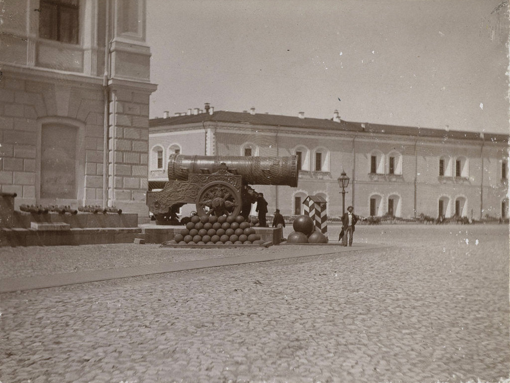Detail of The Tsar Cannon at the Moscow Kremlin, 1898 by Anonymous