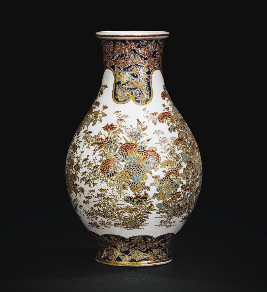 Detail of Satsuma Vase, 1819 by Anonymous