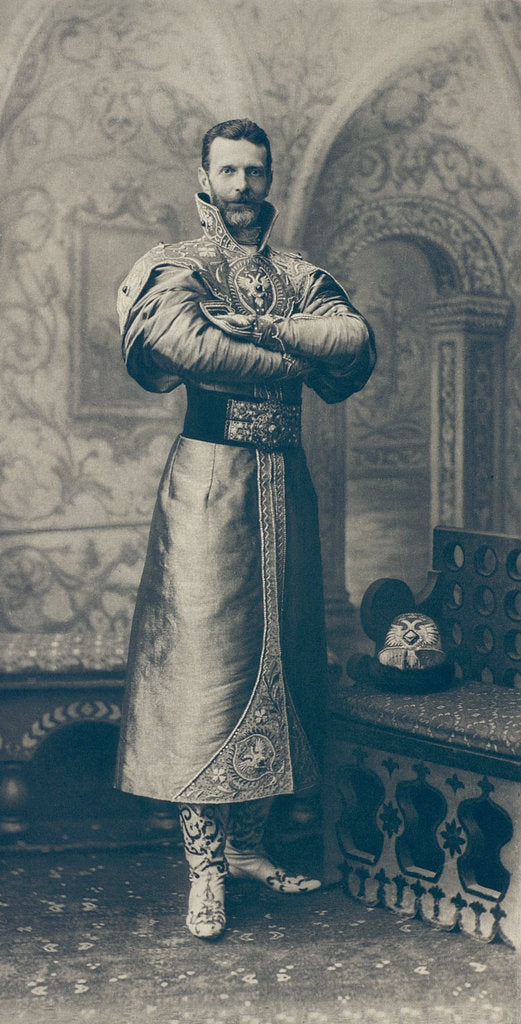Grand Duke Sergei Alexandrovich of Russia in the princely garment of the 17th century, 1 by Anonymous