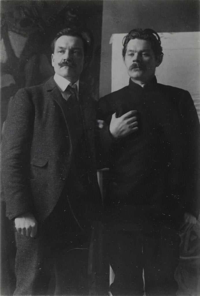 Detail of Akseli Gallen-Kallela and Maxim Gorky in Helsinki, c. 1905 by Anonymous