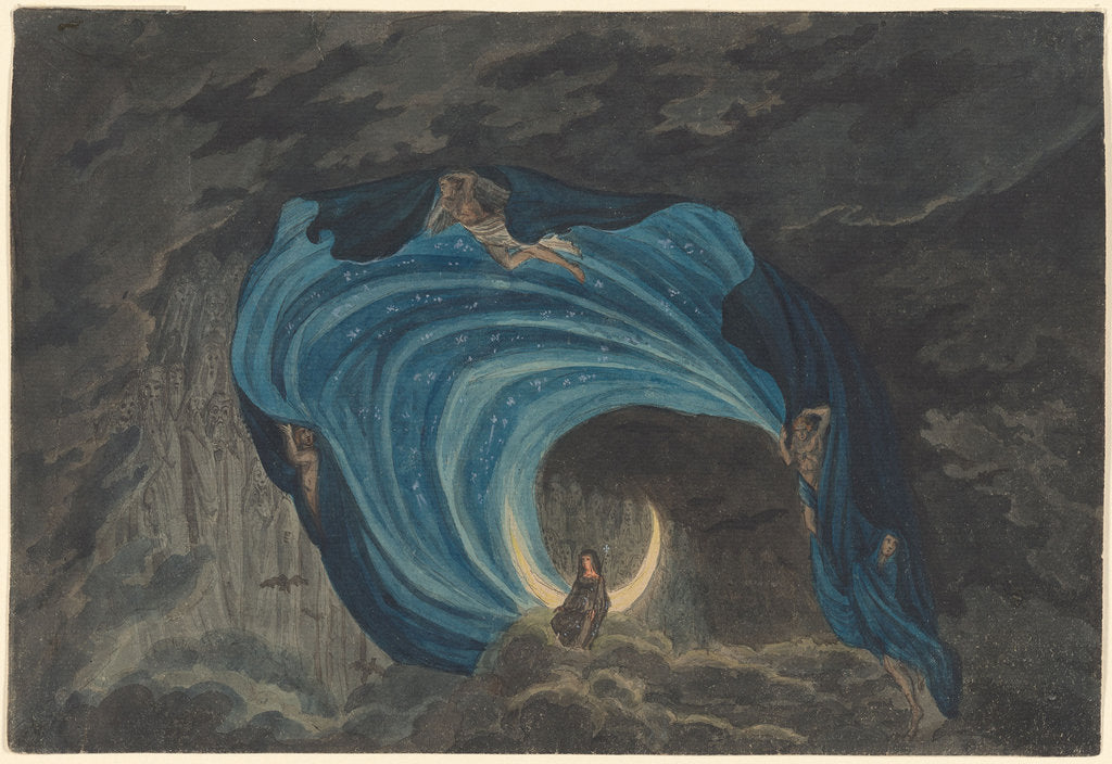 Detail of Queen of the Night Scene. Stage design for the opera Die Zauberflöte by Wolfgang Amadeus Mozart, 181 by Anonymous