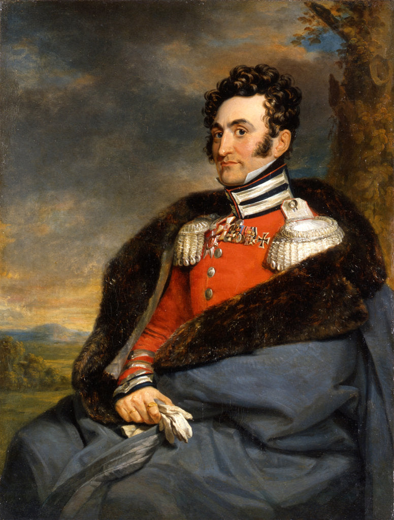 Detail of Portrait of Vladimir Ivanovich Kablukov, before 1825 by Anonymous