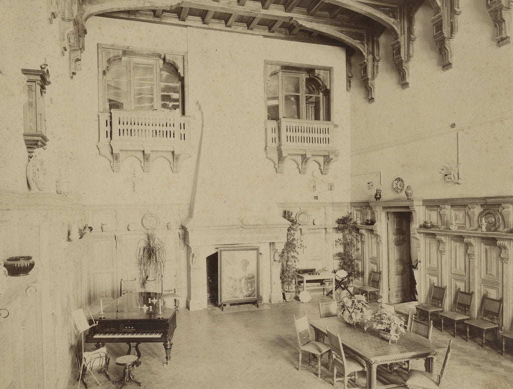 Detail of Interior of the Manor house at the Muromtsevo Estate, before 1909 by Anonymous