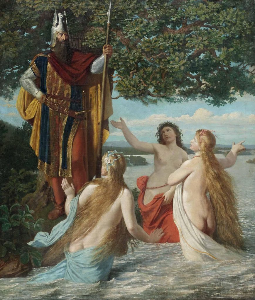 Detail of Hagen and the Rhinemaidens, c. 1916 by Anonymous