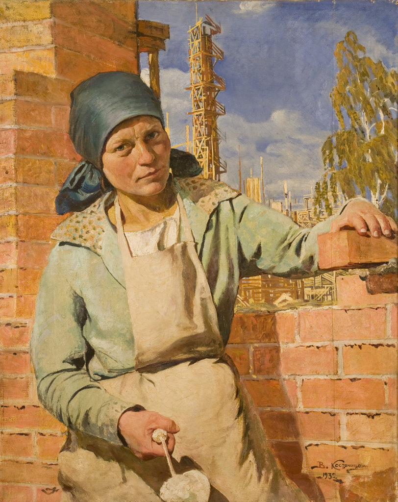 Detail of Shock worker, 1932 by Anonymous