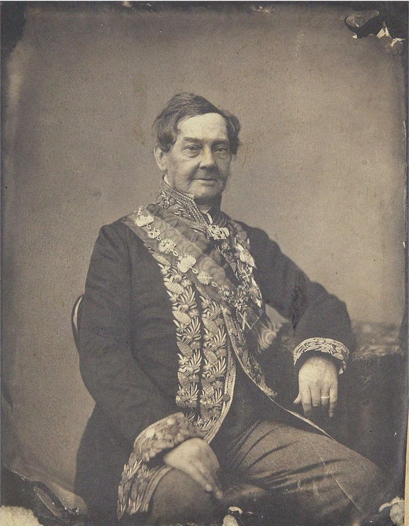 Detail of Portrait of Count Sergey Stepanovich Lanskoy, Mid of the 19th cen by Anonymous