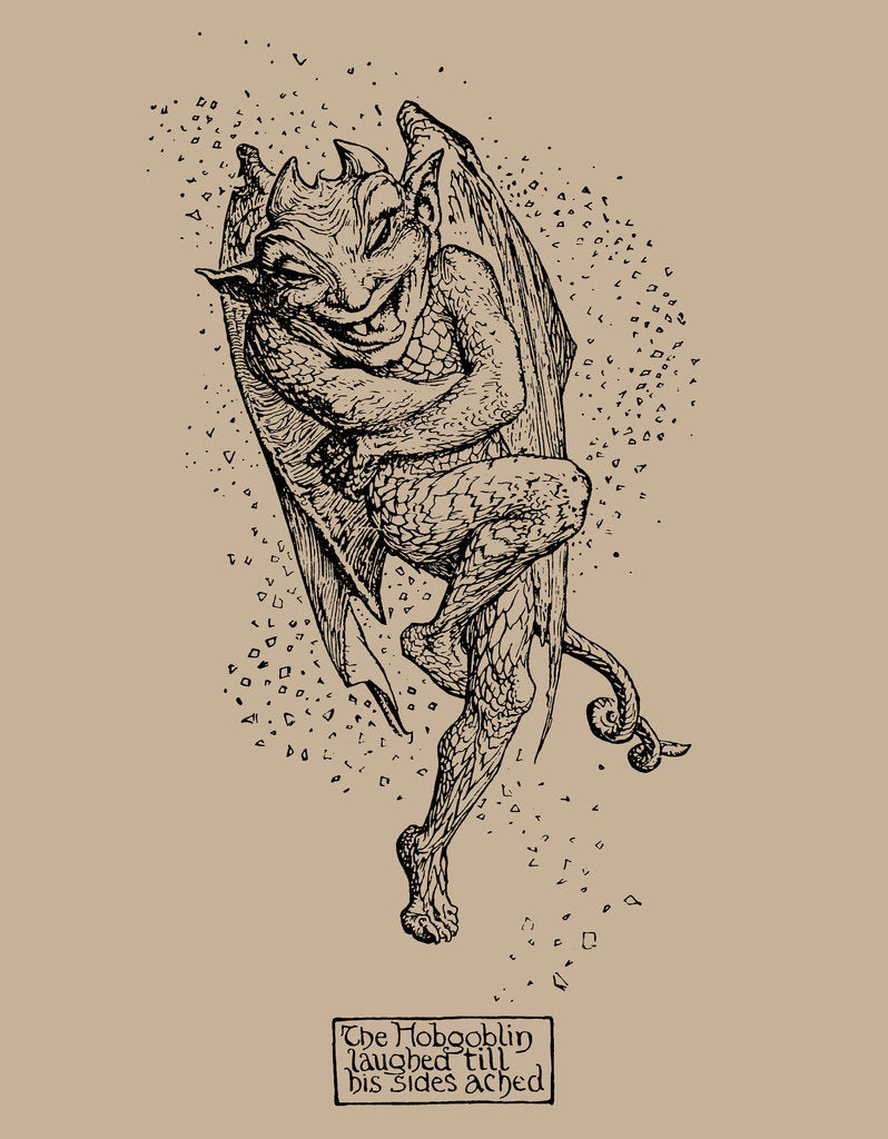 Detail of Hobgoblin. Illustration from The Pink Fairy Book by Andrew Lang, 1904 by Anonymous