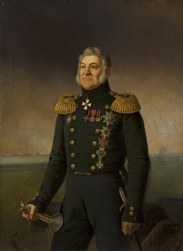 Detail of Portrait of Admiral Login Petrovich Heiden, 1877 by Anonymous