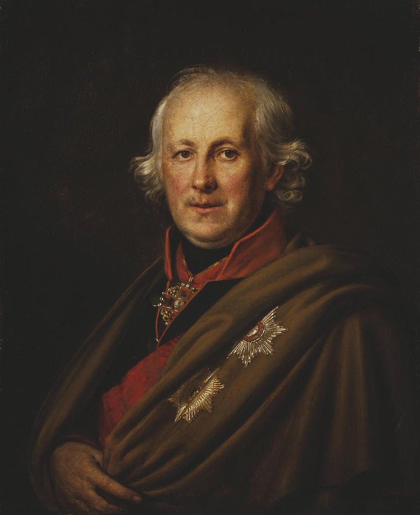 Detail of Portrait of Admiral Count Nikolay Semyonovich Mordvinov, Early 1820s by Anonymous