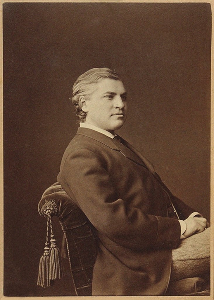 Detail of Portrait of the opera singer Ivan Alexandrovich Melnikov, 1880s by Anonymous