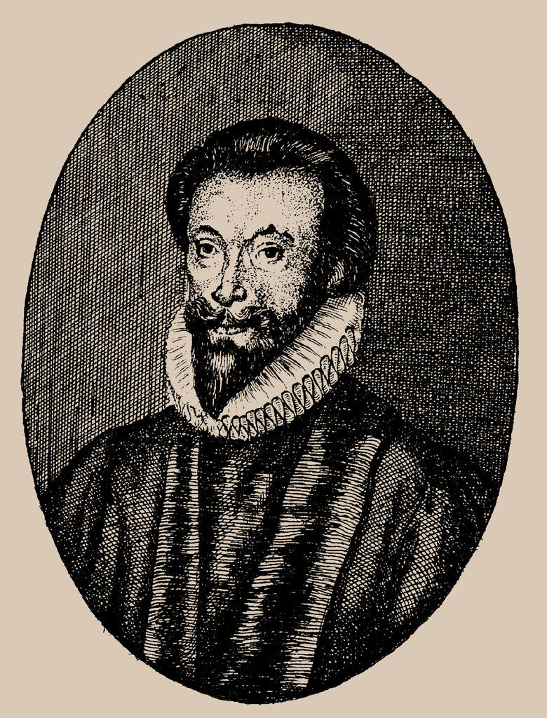 Detail of Portrait of the poet John Donne, 1650s by Anonymous