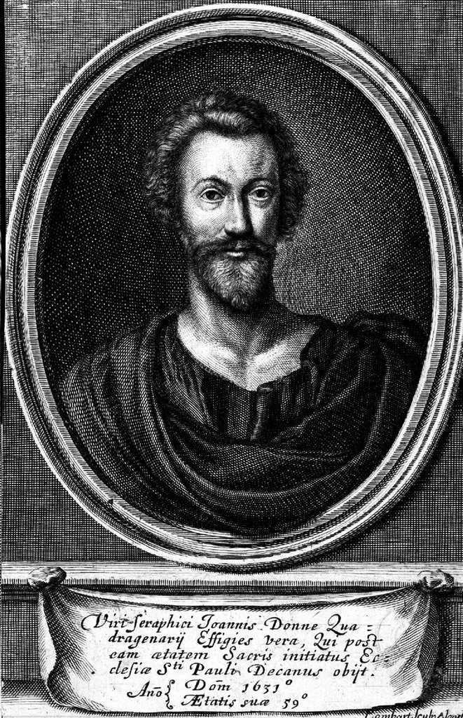 Detail of Portrait of the poet John Donne, 1633 by Anonymous