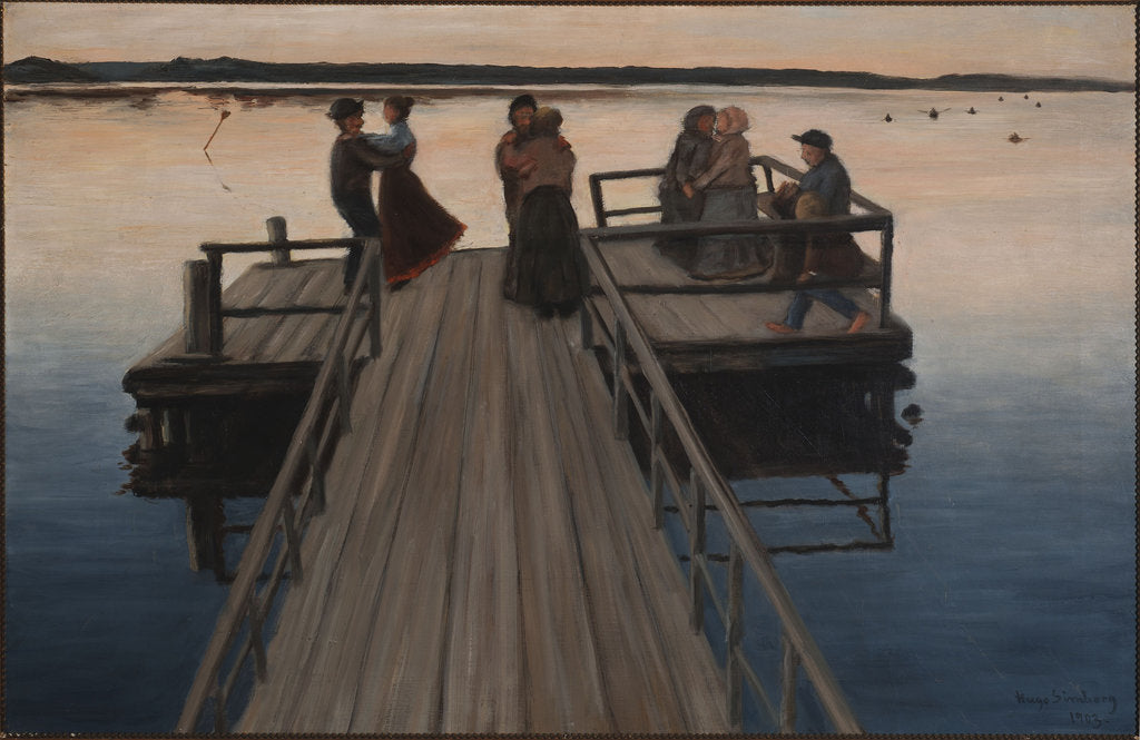Detail of Dance on the landing stage, Symbolism by Anonymous