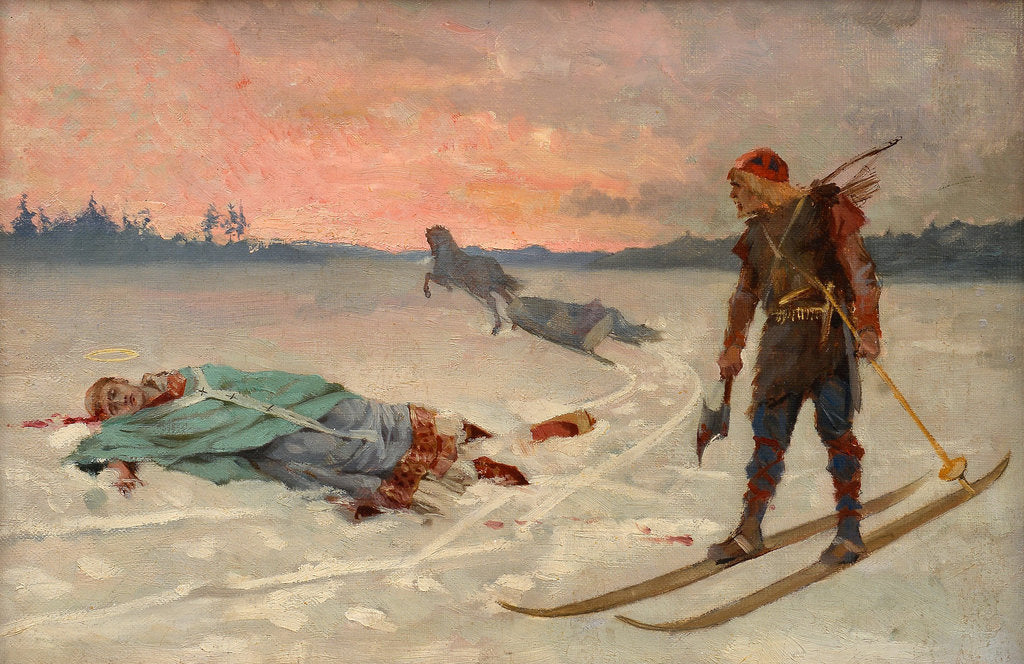 Detail of The Assassination of Bishop Henrik by Lalli by Anonymous